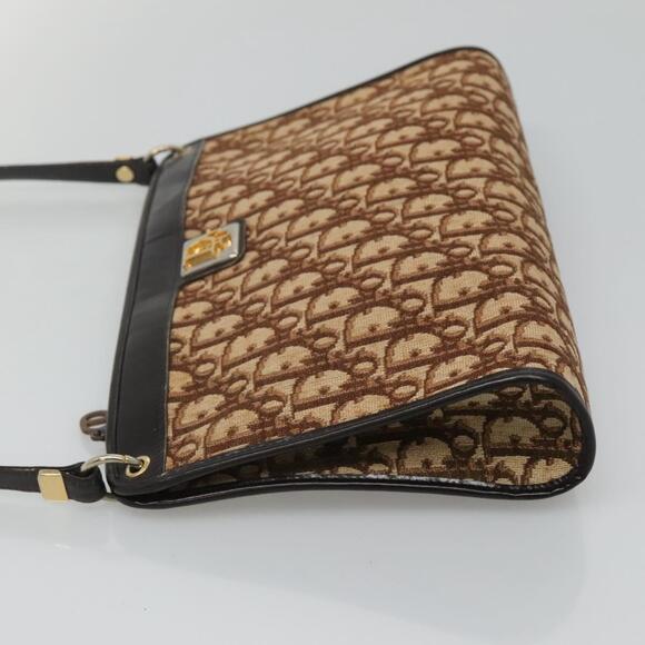 DIOR Trotter Canvas Shoulder Bag Brown - Picture 5 of 12